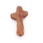 Small Olive Wood Holding Cross