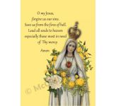 Our Lady of Fatima Prayer Poster