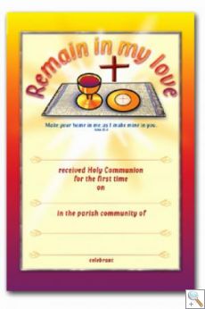 Certificate - First Holy Communion (FHC8)
