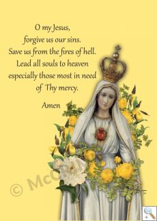 Our Lady of Fatima Prayer - Banner BAN1155P