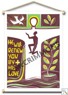 He will renew you by His Love - Banner BAN2039