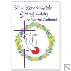 For a Remarkable Young Lady as You Are Confirmed Card (CB1898)