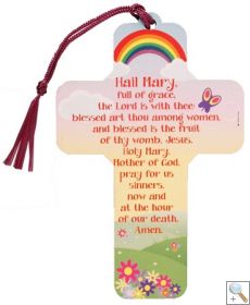 Wooden Cross: Hail Mary (CBC12465)