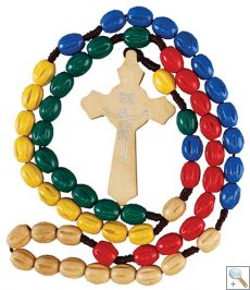 Wooden Bead Missionary Rosary
