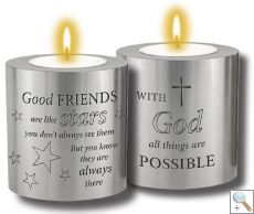 Resin Candle Holder: Friendship (CBC87703)