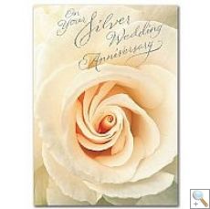 25th Wedding Anniversary Card (CL1171)