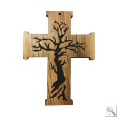 Tree of Life 15cm Olive Wood Cross