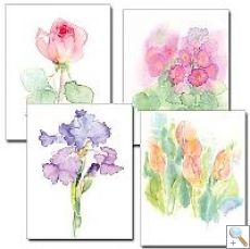 Floral Watercolor Assortment Petite Notes (PNV)