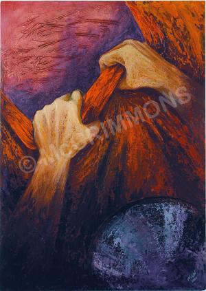 Bread Broken - Poster: Jesus is stripped of His clothes
