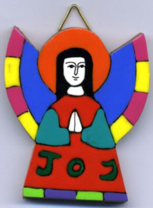 Angel of Joy - Wooden Plaque