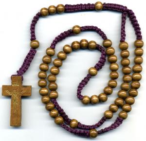 Wooden Bead Rosary (CBC6023)