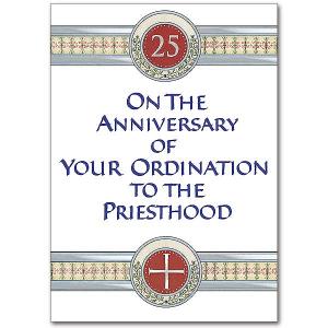 25th Ordination Anniversary Card Pk5 - CL1781