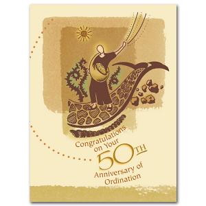 50th Ordination Anniversary Card Pk10 - CA5091