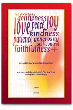 Certificate - Confirmation 9/ Pack 25