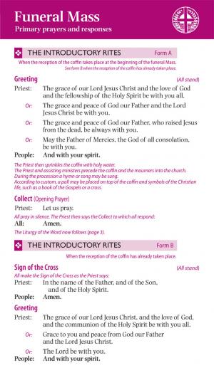 Funeral Mass (card) - NEW 2012