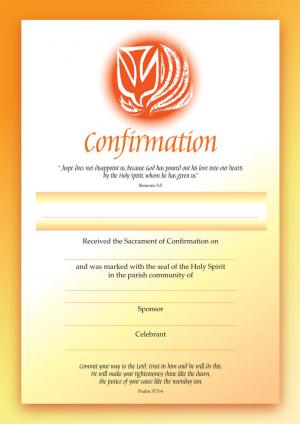 Certificate - Confirmation (A4) - NEW 2012
