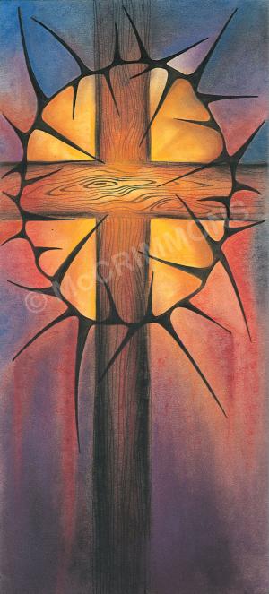 Cross and Crown of Thorns  - Banner