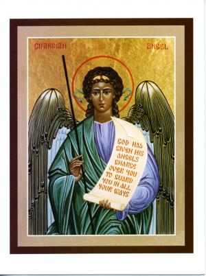 Guardian Angel Icon Greeting Card - Pk10 - CA5107