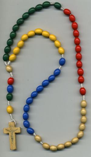 Wooden Bead 'Missionary' Rosary (ML115/46)