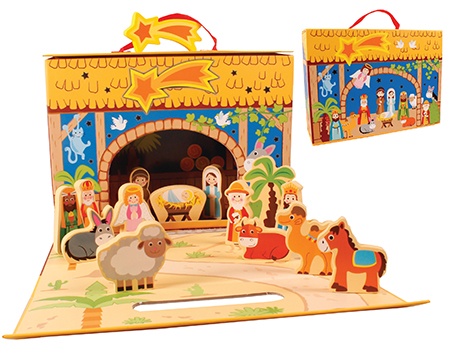 Wooden Nativity Set (CBC89380)