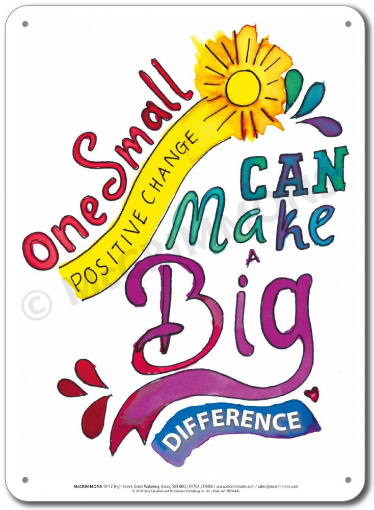 Be the Change One small positive change... Display Board 654