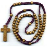 Wooden Bead Rosary (CBC6023)