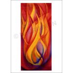 Burning Flame - Notecard
