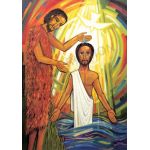 Jesus baptised by John - Banner