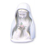 Blue Madonna - Touch of Rose Bust with Light (7 1/2