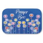 Tin Prayer Box: Blue Floral (CBC46104)