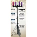 Advent Candle Holders 14''
