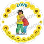 The Virtues Collection - Sunflower - Circular Foamex Display Boards 60cm