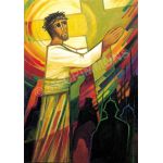 Jesus takes up his cross - Banner