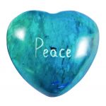 Message Stone: Peace Heart (Blue)