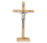 Beech Wood Standing Crucifix 6 3/4