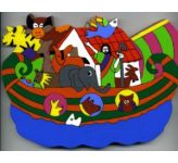 Noah's Ark (3) Cut Out Plaque