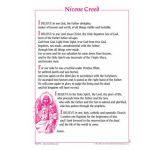 Certificate - Nicene Creed / Pack 10 - REVISED EDITION