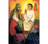 Jesus teaching in the temple - Banner
