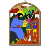 Jesus Blesses the Children (2) Plaque