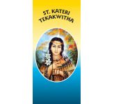St. Kateri Tekakwitha - Banner BAN1082