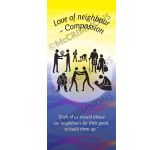 Core Values: Love of Neighbour - Compassion - Lectern Frontal LF1787X