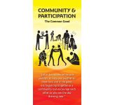 Catholic Social Teaching: Community & Participation Banner BAN2071