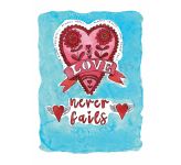 Love Scripture: Love never fails - Banner BAN685
