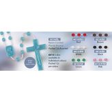Rosary Beads Plastic Pk12 (CBC6014)