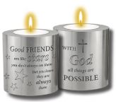 Resin Candle Holder: Friendship (CBC87703)