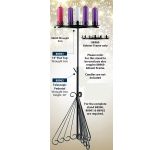 Advent Candle Holders 14''