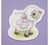 Wooden Prayer Plaque: Lamb Gentle Shepherd (CBCAG56792)