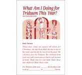 What Am I Doing for Triduum This Year?
