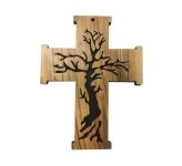 Tree of Life 15cm Olive Wood Cross