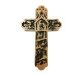 Nativity 15cm Olive Wood Cross